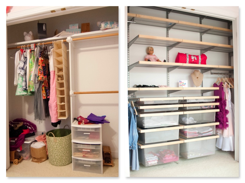 Bedroom Closet: Before and After